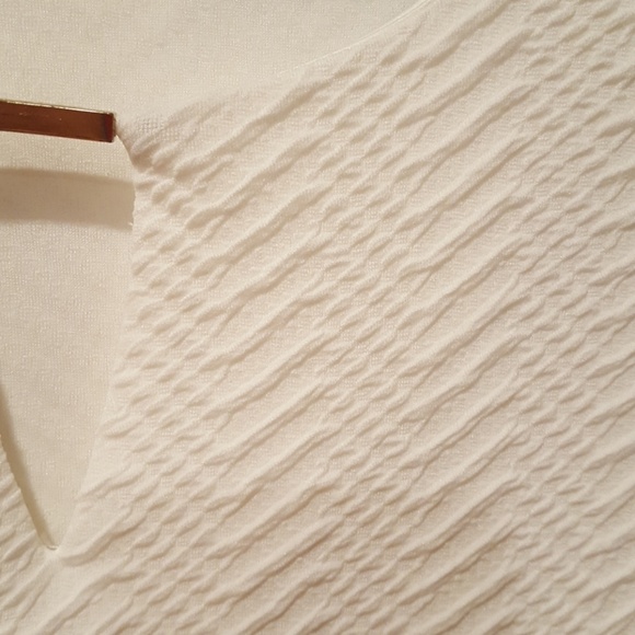 Calvin Klein white 3/4 sleeve top - Picture 4 of 5